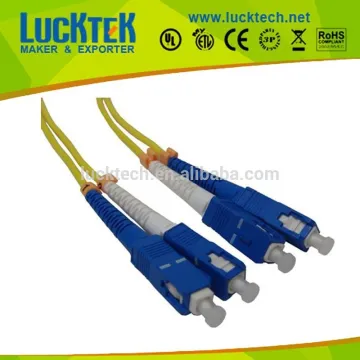 SC to SC Single Mode fiber patch cable, Duplex, 9/125