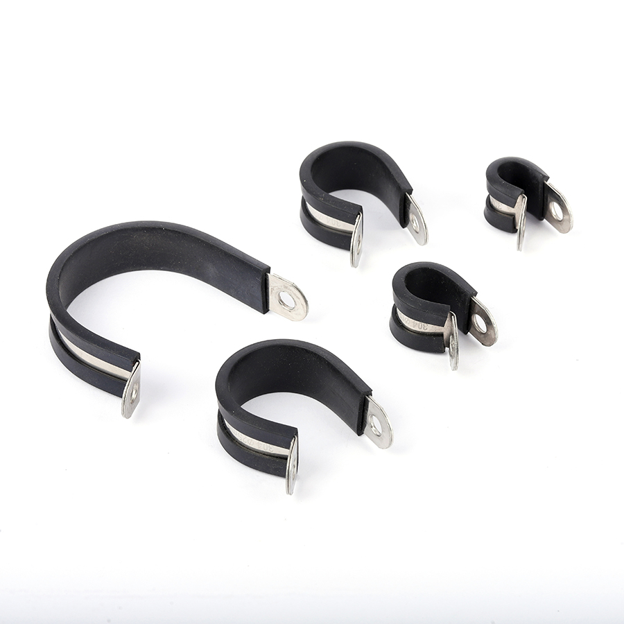 Hose clamp rubber black (6)