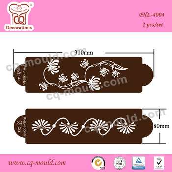 OEM/ODM accepted garden flowers cake stenciling
