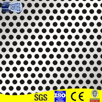aluminum punching hole meshes Indoor Usage aluminium cladding sheet
