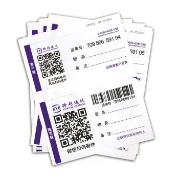 Self adhesive waterproof transport label
