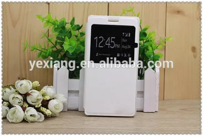 window leather flip cover for vivo y51 smart phone case