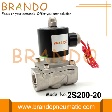 2S200-20 Stainless Steel Water Solenoid Valve 3/4 Inch