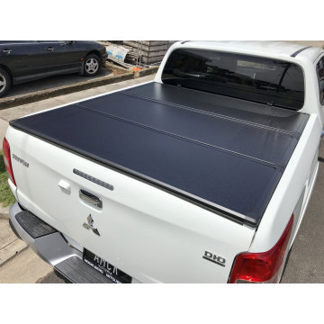 custom-fit pickup truck tonneau covers for Mitsubishi Triton aluminum rear box cover tri-fold canopy truck bed protector