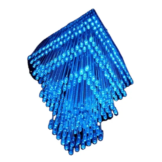Modern 8 Colors Changing Fiber Optic Chandelier for Wedding or Hotel Decoration