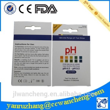 clinical saliver pH test strip health