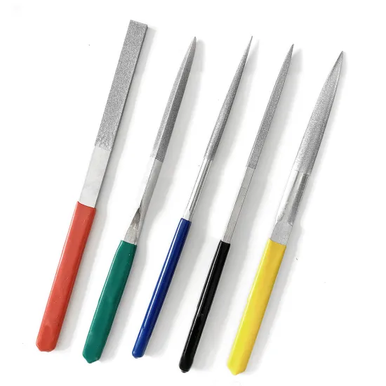 Japanese Various Shape 215mm Diamond Flat File Set