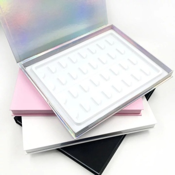 Pink Holographic Eyelash Packaging Box for Makeup