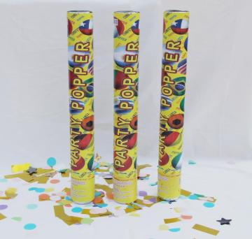 Golden Foil Confetti Fan Party Popper