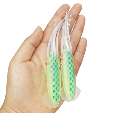 Nuovity 120 mm 10g Attilo di pesca a calamari morbidi luminosi