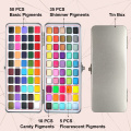 100 Farben Feststoff Aquarell -Lackierzinnbox Set