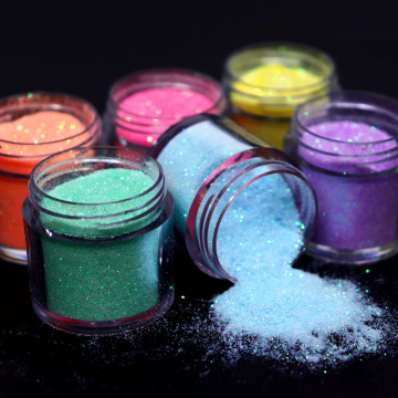 INTODIY 15g Sparkling Sugar Powder - 6-Color Bottled Candy for Resin Sand Filling