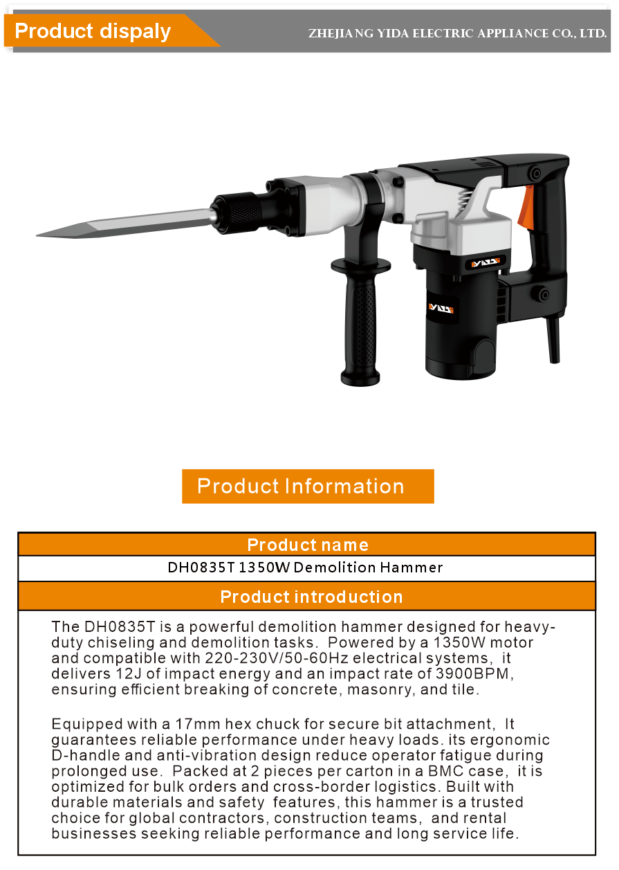 Powerful Demolition Hammer