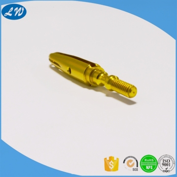 CNC lathe machining customized brass components