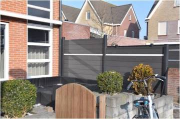 Top quality fences made of wood-plastic composite