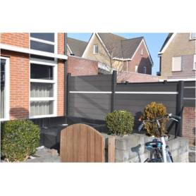 Top quality fences made of wood-plastic composite