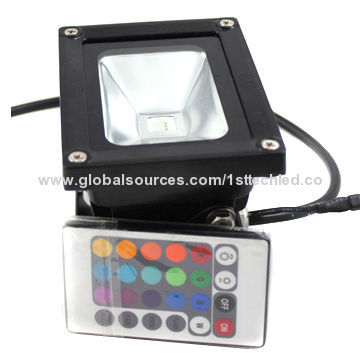 10W Remote Control RGB LED Floodlights with Bridgelux LED Light SourceNew