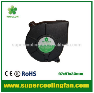 97x97x33mm 12V/24V dc blower fan for automotive seat/radiator cooling application