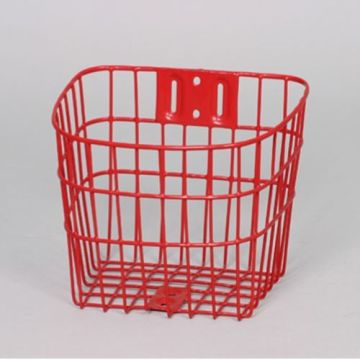 2015 Hot New Products Stainless Steel Red Color Bicycle Basket