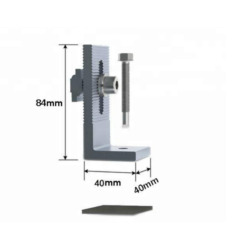 Aluminum alloy Anodized rooftop L foots solutions