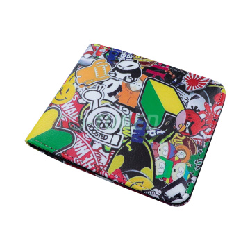 JDM Leather Wallet with Bomb Graffiti for Men and Women