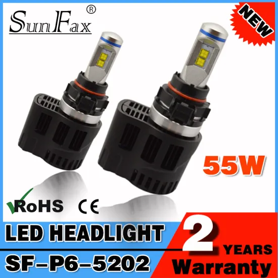 SUNFAX P6 55W 5200lm 5202 led bulb car led headlight Philipss H16 led conversion kit bulbs