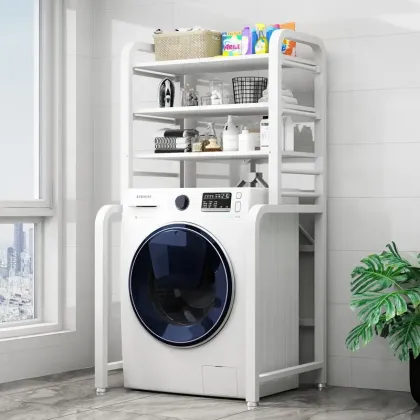 Bathroom Sink Folding Storage Rack for Washing Machine