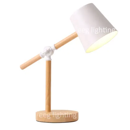 Nordic Modern Wooden Desk Lamps | LED Reading Table Lamps