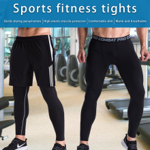 Mens Sports Pants Men Leggings Tights Fitness Sportswear Men Running Pants Compression Swearing Pants Jogging Sweatpants