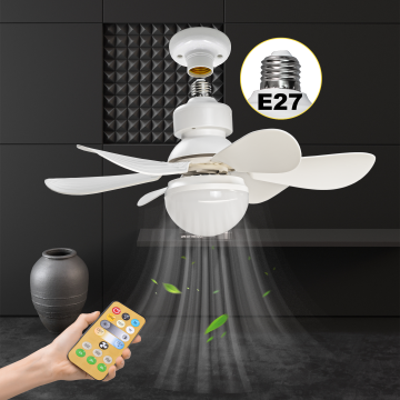 Modern 220V Smart E27 Ceiling Fan dengan cahaya untuk bilik tidur dan ruang tamu
