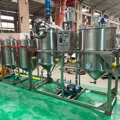 Small Scale Edible Refining Sunflower Oil Refined Machinery