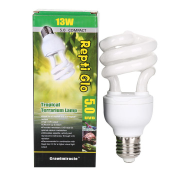 Newly Hot 5.0 10.0 UVB 13W Reptile Light Bulb UV Glow Lamp for Vivarium Terrarium Tortoise ES-E27 Energy saving lamps