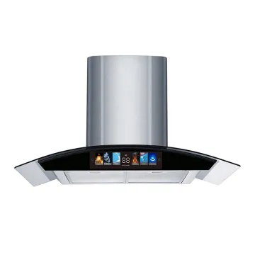 Stainless Steel Kitchen Range Hood with Copper Motor and Chinese Touch Control