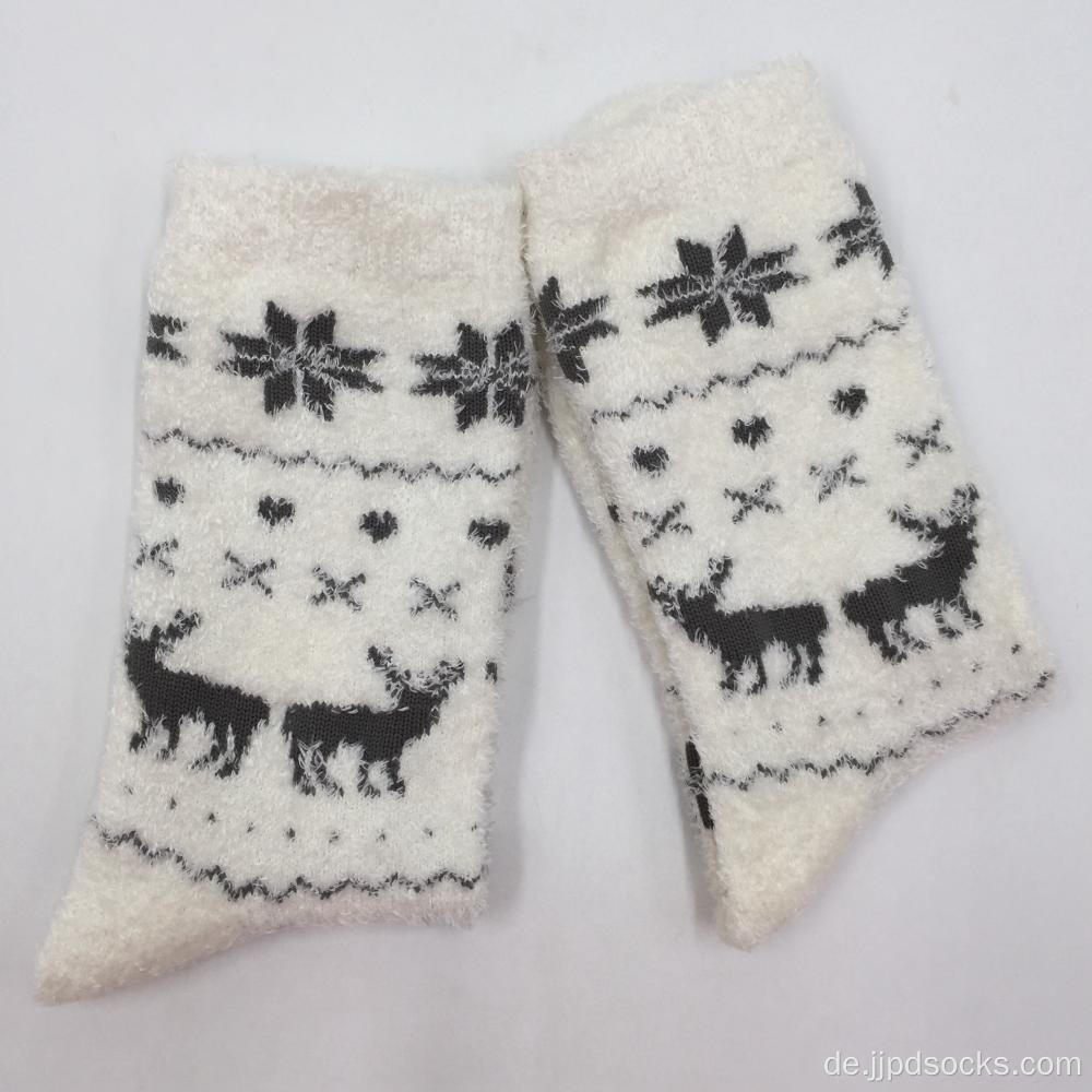 Klassische Hirsch-Feder-Garn gemütliche Socken