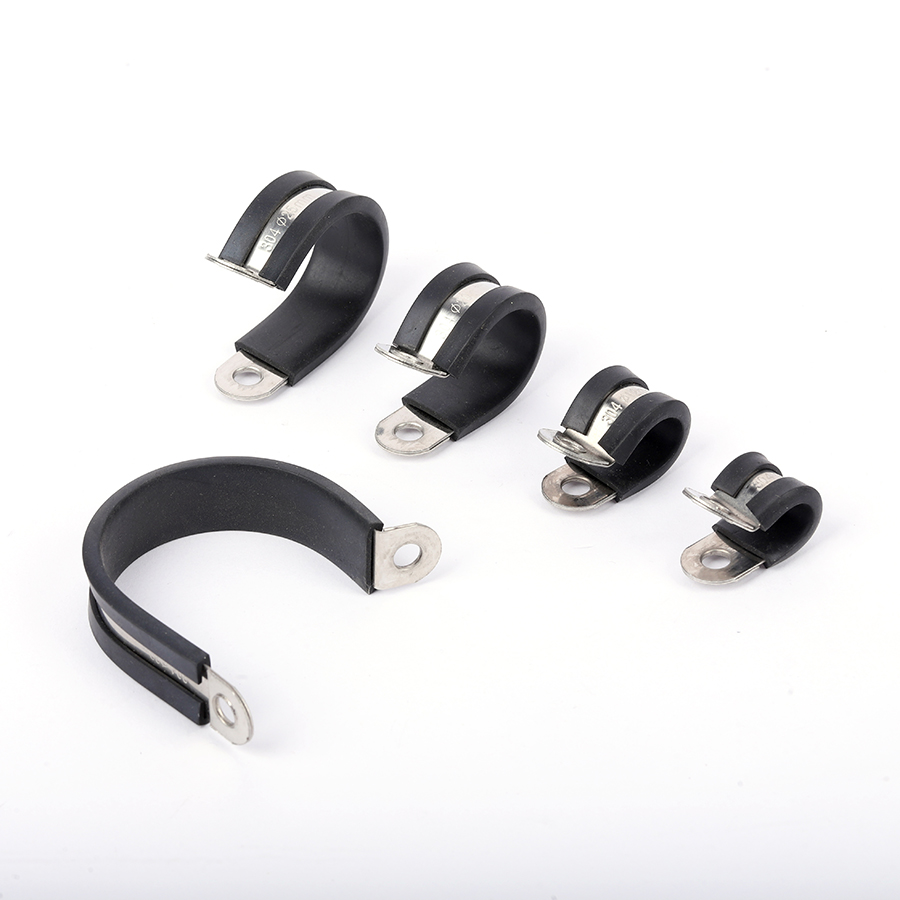 Hose clamp rubber black (4)
