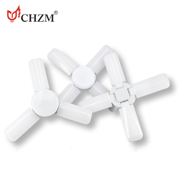 High Quality 45W Foldable LED Bulb with Fan Blade - E27 Base