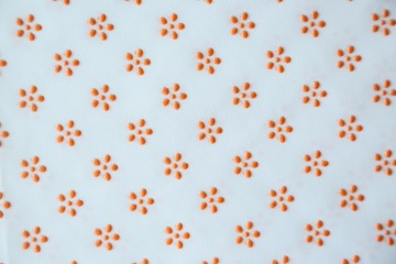 100% Polyester Flower Type Kunststoff Dots Stoff
