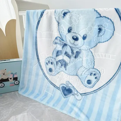 Wholesale Super Soft Eskimo Mink Raschel Blankets for Babies