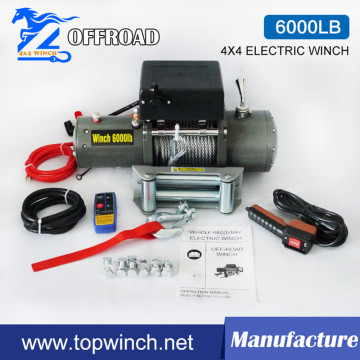 6000LB DC12V/24V 4X4 Winch