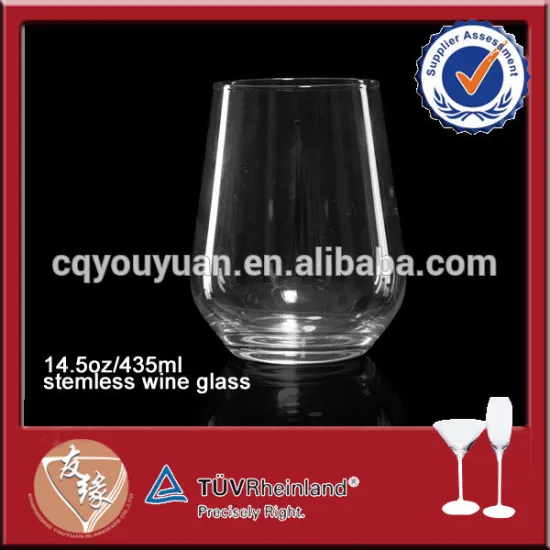 Stemless 14oz 435ml whiskey rock tumbler for wine