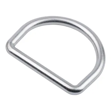 Customized Galvanized Steel D-Ring Hardware: High Polished Welded D-Ring Safety Harness Accessories