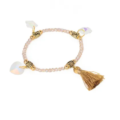bracelet crystal jewelry 2019 wholesale hot product crystal bead tassel bracelet women