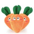 Juguete de peluche para mascotas de peluche de vegetales de muñeca de zanahoria