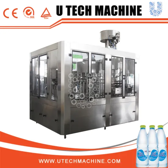 500ml bottle water filling plant with liquid nitrogen dosing unit