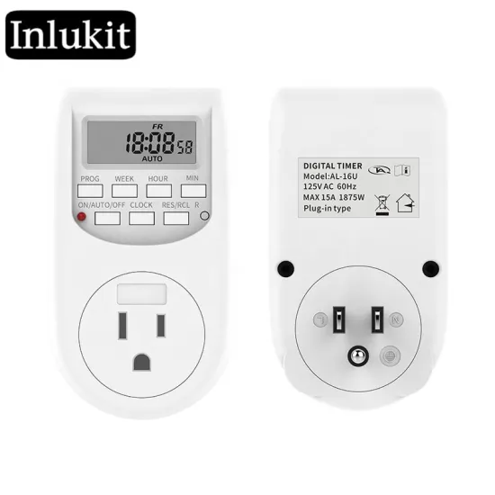 15A 1875W 125V Socket Timing Switch