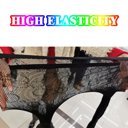 2024 Custom G or F Brand Logo Fishnet Tights with Letter Print