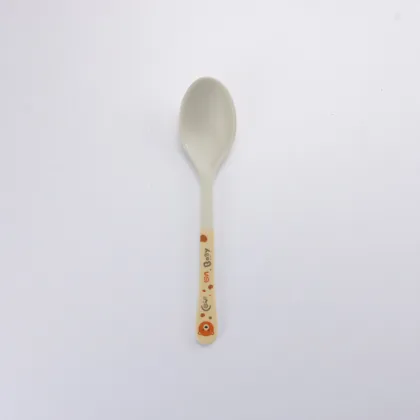 Bamboo Fiber Toddler Ate Plastic Spoon