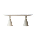 Fantastic New Design Dining Room Furniture Wabi-sabi Antique Oval Delicate Dining Tables Factory