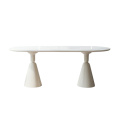 Wabi-sabi Antique Oval Delicate Dining Tables