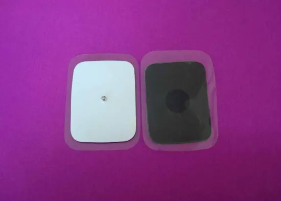 40*60mm Square Medical Massage Health Electrode Conduction Pad, Snap Electrode Pads Self Adhesive Electrodes